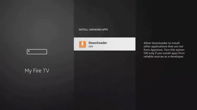 Downloader Firestick activer sources inconnues