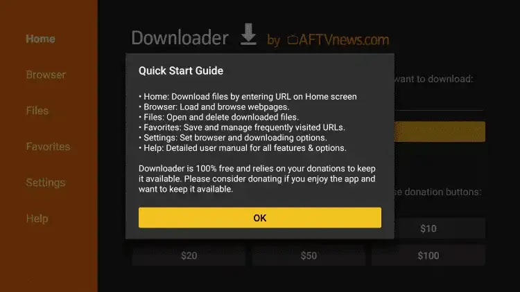 OK Downloader Firestick