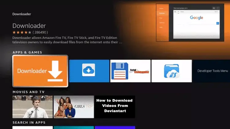 télécharger Downloader Amazon Firestick