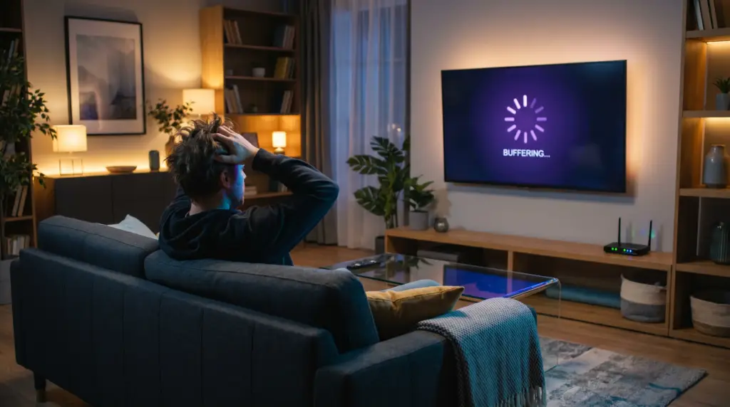 IPTV ruckelt Lösung Deutschland Telekom Vodafone DNS 8.8.8.8 VPN NordVPN 2026 SmartersIPTV