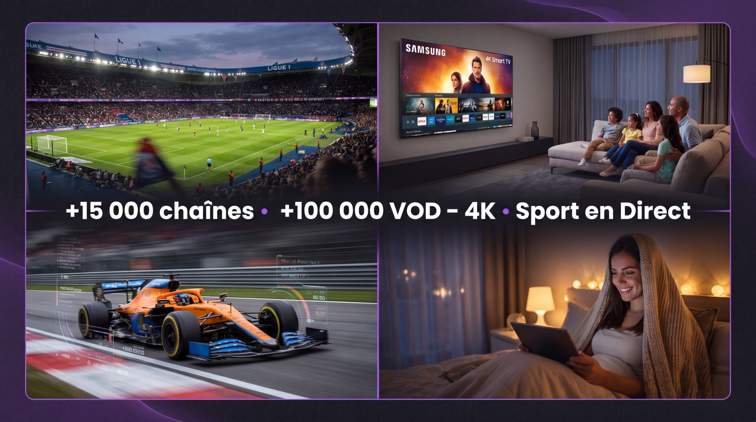 IPTV kaufen Deutschland Bundesliga Champions League Formel 1 Sender 4K Sport